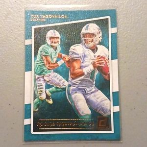 Tua Tagovailoa Rookie Card Miami Dolphins QB Donruss #eshopchicago Football